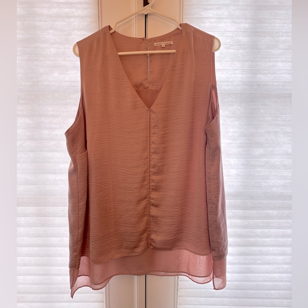 Elegant Mauve Sleeveless Top